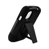 REIKO ZTE PRELUDE HYBRID HEAVY DUTY CASE WITH KICKSTAND IN BLACK