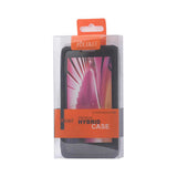 REIKO MOTOROLA RAZR HD HYBRID CASE WITH HORIZONTAL KICKSTAND IN BLACK