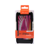REIKO MOTOROLA DROID RAZR HD HYBRID CASE WITH HORIZONTAL KICKSTAND IN WHITE BLACK
