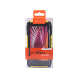REIKO MOTOROLA RAZR HD HYBRID CASE WITH HORIZONTAL KICKSTAND IN YELLOW BLACK
