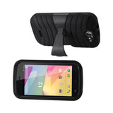 REIKO BLU ADVANCE 4.0 HYBRID HEAVY DUTY ANTI SLIP CASE WITH KICKSTAND IN BLACK