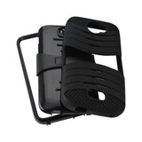 REIKO BLU ADVANCE 4.5 HYBRID HEAVY DUTY ANTI SLIP CASE WITH KICKSTAND IN BLACK