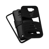 REIKO BLU DASH 5.0 HYBRID HEAVY DUTY ANTI SLIP CASE WITH KICKSTAND IN BLACK