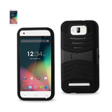 REIKO BLU STUDIO 5.5 HYBRID HEAVY DUTY ANTI SLIP CASE WITH KICKSTAND IN BLACK