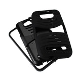 REIKO BLU STUDIO 5.5 HYBRID HEAVY DUTY ANTI SLIP CASE WITH KICKSTAND IN BLACK