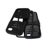 REIKO BLU LIFE PLAY HYBRID HEAVY DUTY ANTI SLIP CASE WITH KICKSTAND IN BLACK