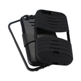 REIKO BLU LIFE ONE HYBRID HEAVY DUTY ANTI SLIP CASE WITH KICKSTAND IN BLACK