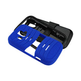 REIKO ZTE OVERTURE HYBRID HEAVY DUTY ANTI SLIP CASE WITH KICKSTAND IN NAVY BLACK