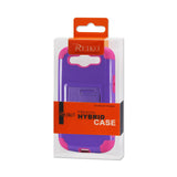 REIKO SAMSUNG GALAXY S3 HYBRID HEAVY DUTY CASE WITH HORIZONTAL KICKSTAND IN PURPLE HOT PINK