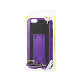 REIKO IPHONE 6 PLUS HYBRID HEAVY DUTY CASE WITH VERTICAL KICKSTAND IN BLACK PURPLE