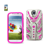 REIKO SAMSUNG GALAXY S4 HYBRID SKULLS CASE WITH KICKSTAND IN HOT PINK