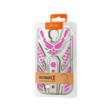 REIKO SAMSUNG GALAXY S4 HYBRID SKULLS CASE WITH KICKSTAND IN HOT PINK