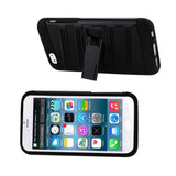 REIKO IPHONE 6 HYBRID FISHBONE CASE WITH KICKSTAND IN BLACK