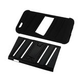 REIKO IPHONE 6 HYBRID FISHBONE CASE WITH KICKSTAND IN BLACK