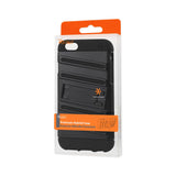 REIKO IPHONE 6 HYBRID FISHBONE CASE WITH KICKSTAND IN BLACK