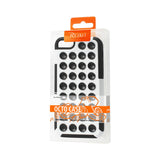 REIKO IPHONE 5C HYBRID SUCTION DOT HOLES CASE IN BLACK WHITE