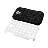 REIKO SAMSUNG GALAXY S4 HYBRID SUCTION DOT HOLES CASE IN BLACK WHITE