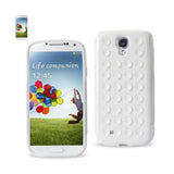 REIKO SAMSUNG GALAXY S4 HYBRID SUCTION DOT HOLES CASE IN WHITE