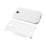 REIKO SAMSUNG GALAXY S4 HYBRID SUCTION DOT HOLES CASE IN WHITE