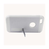 REIKO IPHONE 6 PLUS SLIM ARMOR HYBRID CASE WITH KICKSTAND IN WHITE