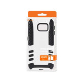 REIKO SAMSUNG GALAXY S6 EDGE HYBRID TIRE CASE IN BLACK WHITE