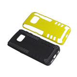 REIKO SAMSUNG GALAXY S6 EDGE HYBRID TIRE CASE IN BLACK YELLOW