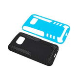 REIKO SAMSUNG GALAXY S6 HYBRID TIRE CASE IN BLACK BLUE