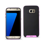 REIKO SAMSUNG GALAXY S7 EDGE SLIM ARMOR CASE WITH BUMPER FRAMES IN BLACK PINK