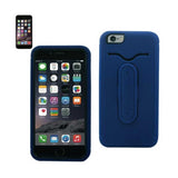 REIKO IPHONE 6 PLUS HYBRID HEAVY DUTY CASE WITH BENDING KICKSTAND IN NAVY