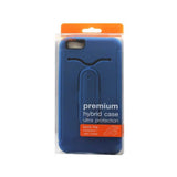REIKO IPHONE 6 PLUS HYBRID HEAVY DUTY CASE WITH BENDING KICKSTAND IN NAVY