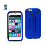 REIKO IPHONE 6 HYBRID HEAVY DUTY CASE WITH BENDING KICKSTAND IN NAVY