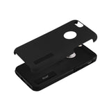 REIKO IPHONE 6 PLUS/ 6S PLUS SOLID ARMOR DUAL LAYER PROTECTIVE CASE IN BLACK