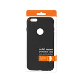 REIKO IPHONE 6 PLUS/ 6S PLUS SOLID ARMOR DUAL LAYER PROTECTIVE CASE IN BLACK