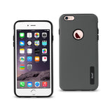 REIKO IPHONE 6 PLUS/ 6S PLUS SOLID ARMOR DUAL LAYER PROTECTIVE CASE IN GRAY