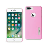 REIKO IPHONE 7 PLUS SOLID ARMOR DUAL LAYER PROTECTIVE CASE IN PINK