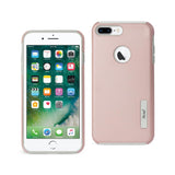 REIKO IPHONE 7 PLUS SOLID ARMOR DUAL LAYER PROTECTIVE CASE IN ROSE GOLD