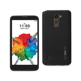 REIKO LG STYLUS 2 PLUS SOLID ARMOR DUAL LAYER PROTECTIVE CASE IN BLACK