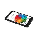 REIKO LG STYLUS 2 PLUS SOLID ARMOR DUAL LAYER PROTECTIVE CASE IN BLACK