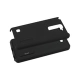REIKO LG STYLUS 2 PLUS SOLID ARMOR DUAL LAYER PROTECTIVE CASE IN BLACK