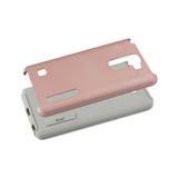 REIKO LG STYLUS 2 PLUS SOLID ARMOR DUAL LAYER PROTECTIVE CASE IN ROSE GOLD