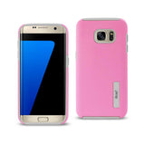 REIKO SAMSUNG GALAXY S7 EDGE SOLID ARMOR DUAL LAYER PROTECTIVE CASE IN PINK