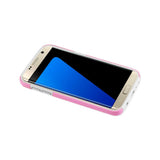 REIKO SAMSUNG GALAXY S7 EDGE SOLID ARMOR DUAL LAYER PROTECTIVE CASE IN PINK