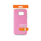 REIKO SAMSUNG GALAXY S7 EDGE SOLID ARMOR DUAL LAYER PROTECTIVE CASE IN PINK