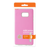 REIKO SAMSUNG GALAXY NOTE 7 SOLID ARMOR DUAL LAYER PROTECTIVE CASE IN PINK