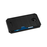 REIKO ALCATEL DAWN/ STREAK SLIM ARMOR HYBRID CASE WITH CARD HOLDER IN BLACK