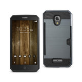 REIKO ALCATEL FIERCE 4 SLIM ARMOR HYBRID CASE WITH CARD HOLDER IN NAVY