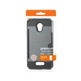 REIKO ALCATEL FIERCE 4 SLIM ARMOR HYBRID CASE WITH CARD HOLDER IN NAVY