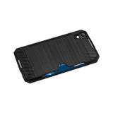 REIKO ALCATEL FIERCE 4 SLIM ARMOR HYBRID CASE WITH CARD HOLDER IN BLACK