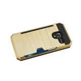 REIKO ALCATEL TRU SLIM ARMOR HYBRID CASE WITH CARD HOLDER IN GOLD
