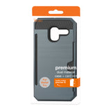 REIKO ALCATEL TRU SLIM ARMOR HYBRID CASE WITH CARD HOLDER IN NAVY